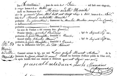 MANISE Marie Adèle