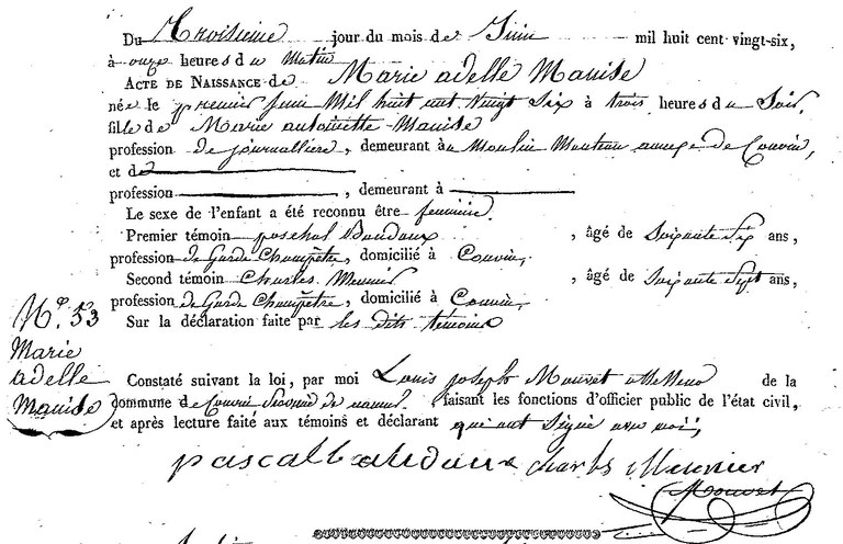 MANISE Marie Adèle