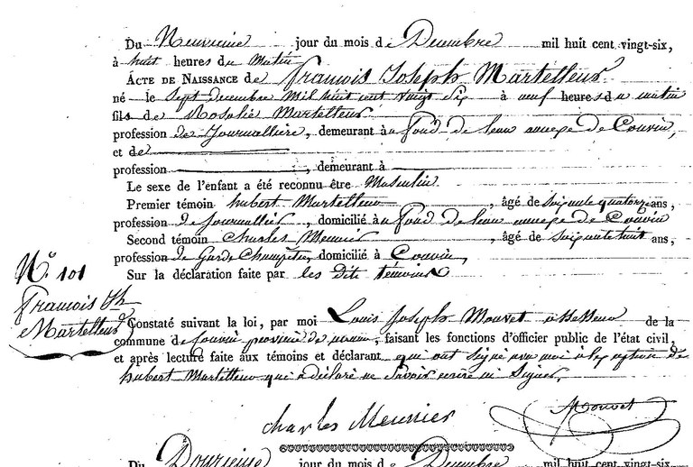 MARTELEUR François Joseph