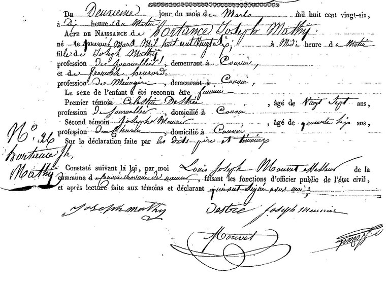 MATHY Hortance Joseph