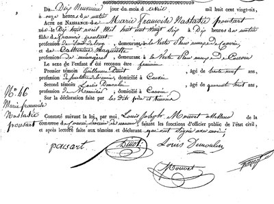 POUSART Marie Francois Nastasie
