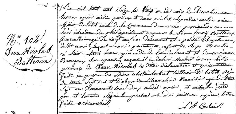 BALTEAUX Jean Nicolas