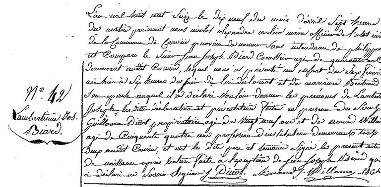 BIARD Lambertine Joseph
