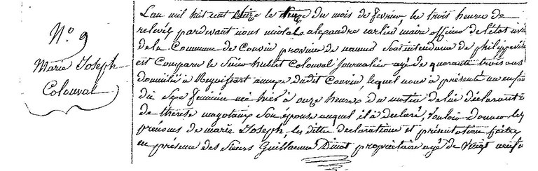 COLONVAL Marie Joseph