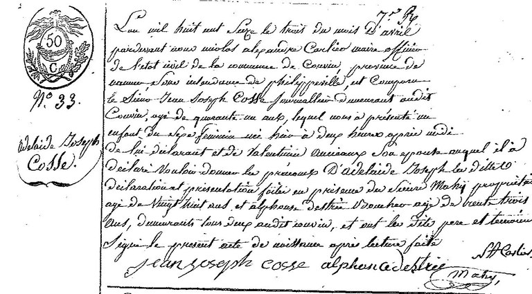 COSSE Adélaide Joseph