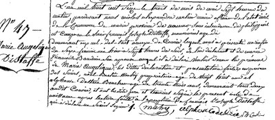 DISTAFFE Marie Angélique