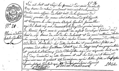 GOULARD Marie Adélaide Rosalie