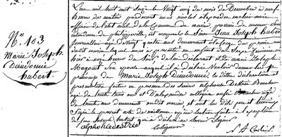 HUBERT Marie Joseph Dieudonné