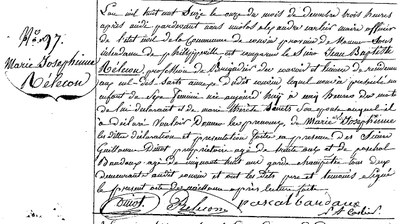 RELECON Marie Joséphine