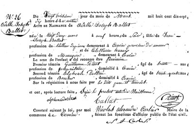 BALLAT Adèlle Joseph