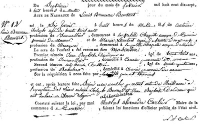 BOUVART Louis Bruneau