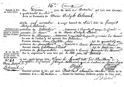 COLONVAL Marie Joseph