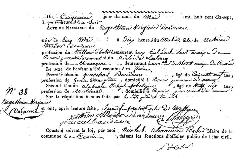 DARDENNE Augustine Virginie
