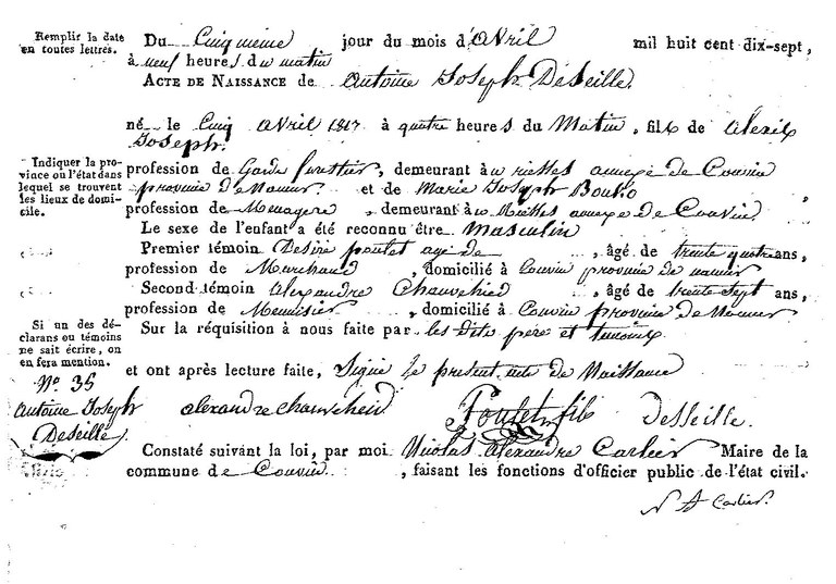DESEILLE Antoine Joseph
