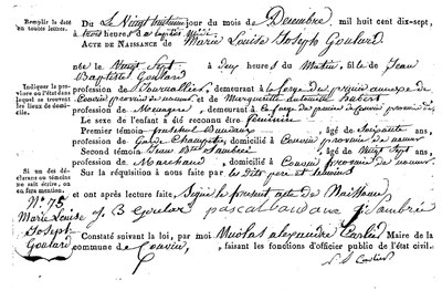 GOULARD Marie Louise Joseph