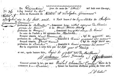 GOUVERNEUR Victor et Adolphe