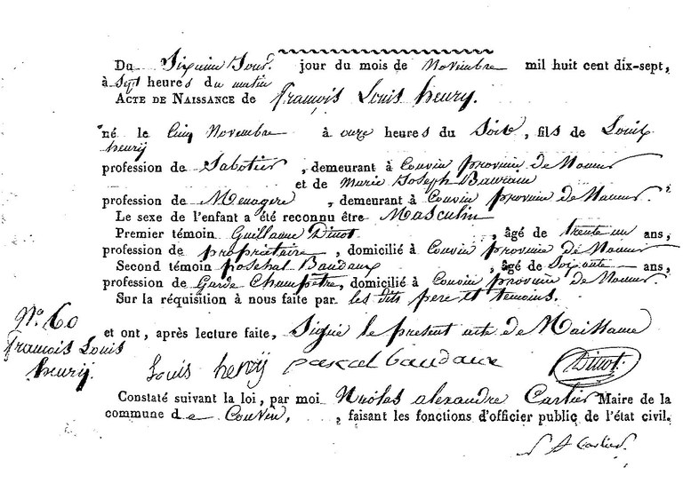 HENRY François  Louis