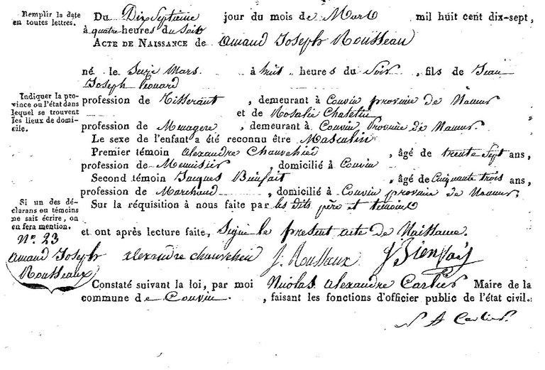 ROUSSEAUX Amand Joseph