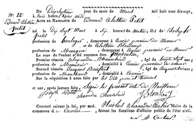 PETIT Edouard Célestin