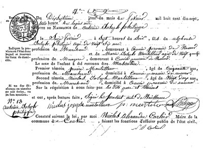 PHILIPPE Antoine Joseph