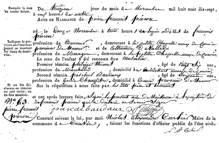 PIERON Pierre François