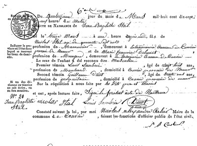 STAL Jean Baptiste