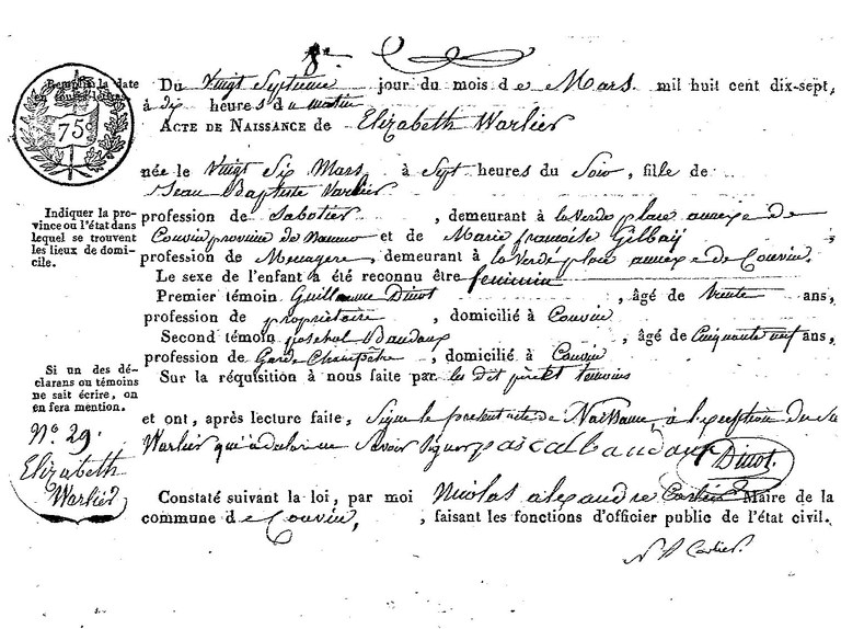 WARLIER Elisabeth