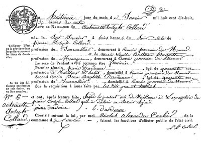 COLLARD Antoinette Joseph