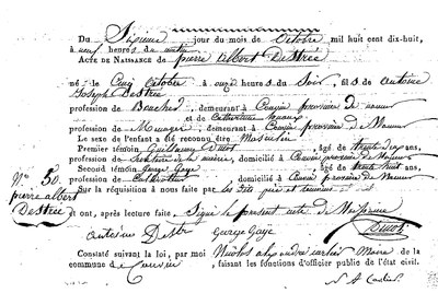 DESTREE Pierre Albert