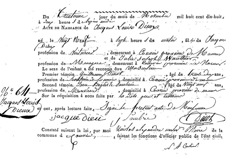 DIEUX Jacques Louis