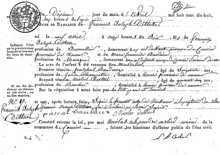 DISTAVE François Joseph