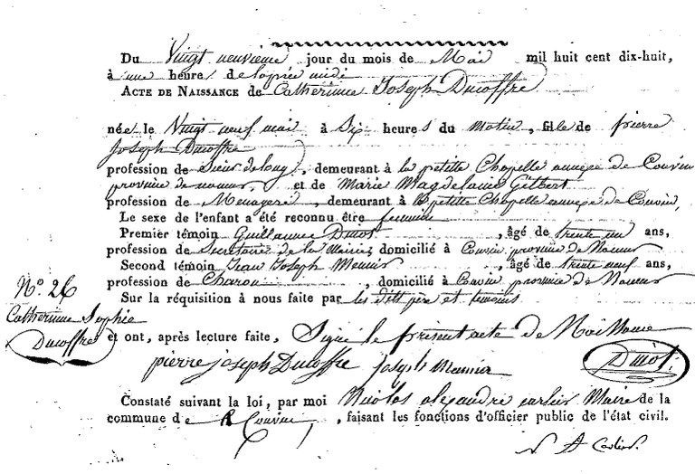 DUCOFFRE Catherine Joseph