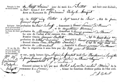 HAYOT Ferdinand Joseph