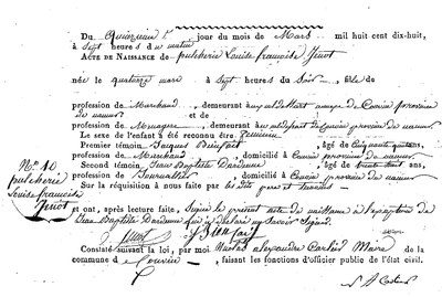 JENOT Pulcherie Louise Françoise