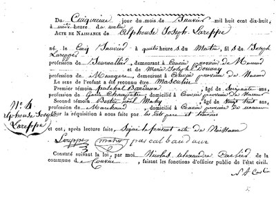 LAREPPE Alphonse Joseph