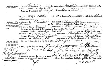 LEBRUN Joseph Joachim