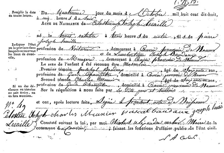 LECAILLE Célestin Joseph