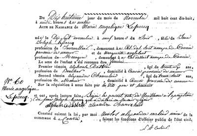 LEPORCQ Marie Angélique