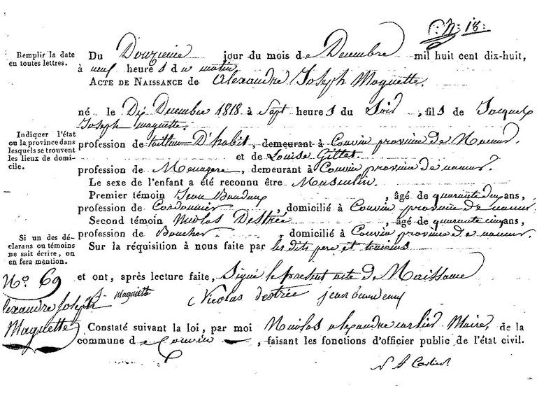 MAGNETTE Joseph Hyacinte