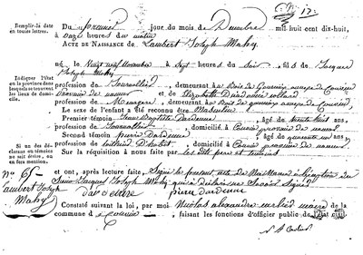 MAHY Lambert Joseph