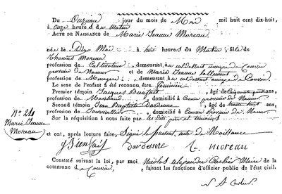 MOREAU Marie Jeanne