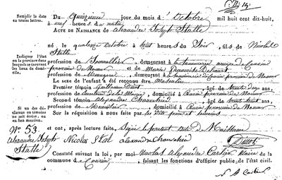 STALLE Alexandre Joseph