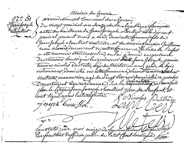 BOUILLOT Jean Joseph