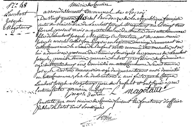 MAGOTAUX Lambert Joseph