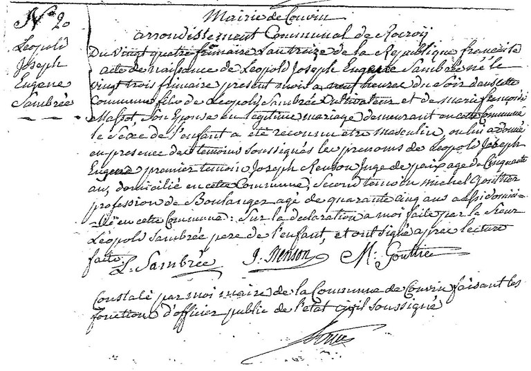 SAMBREE Léopold Joseph Eugène