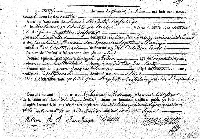 Boissetaix Louis Modeste