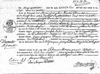 Dromelet Marie Josephe Amelie