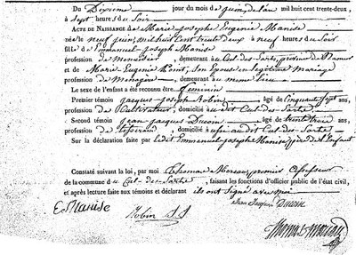 Manise Marie Josephe Eugénie