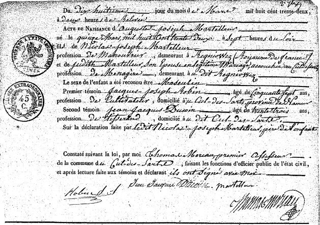 Martelleur Auguste Joseph