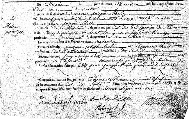 Melin Pierre Joseph